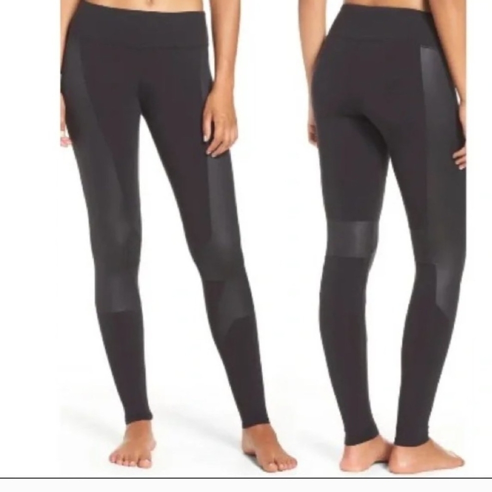 ALO Yoga Charcoal Mesh Detail Leggings